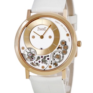 ピアジェ アルティプラノ G0A42110 OH済 K18PG無垢 スケルトン オフセンター 限定 ホワイト 手巻き
