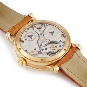 クロノスイス レギュレーター トゥールビヨン CH3121R K18PG無垢 ラウンド シルバー 青針 手巻き