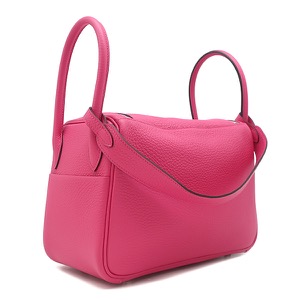 エルメス 2WAYバッグ リンディ26 トリヨンクレマンス ピンク 肩掛け  中古