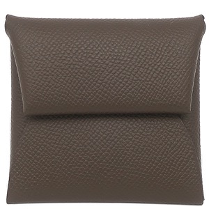 エルメス コインケース バスティア ヴォーエプソン ブラウン こげ茶 中古
