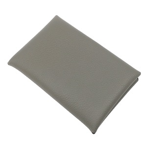 エルメス カードケース カルヴィ エバーカラー グレー グレー 中古