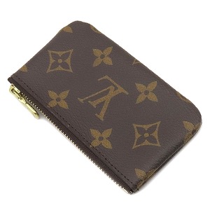 ルイヴィトン コインケース ポシェット クレ モノグラムキャンバス ブラウン 茶 キーチェーン付き   M62650 中古