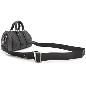 ルイヴィトン 2WAYバッグ キーポル バンドリエール 25 モノグラムキャンバス ブラック 黒 ショルダー ハンドバッグ M46271 中古