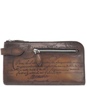 ベルルッティ クラッチバッグ ティリワ ジップポーチ カーフ ブラウン 茶 セカンドバッグ カリグラフィ スリーインワン  235755 中古