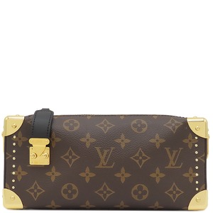 ルイヴィトン 2WAYバッグ スリム トランク モノグラムキャンバス ブラウン 茶 チェーンショルダー ハンドバッグ  M13147 中古