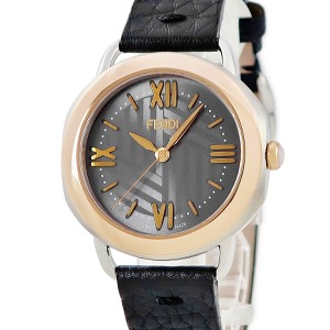 フェンディ セレリア 36MM F8022360H0N 新品同様 ゴールド グレー クオーツ