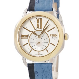フェンディ セレリア 36MM F8121345H0 未使用 シェル ゴールド 白 クオーツ