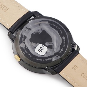 フェンディ エフ イズ フェンディ ラナウェイ 41MM F712111011 未使用 ブラック×ゴールド クオーツ