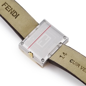 フェンディ マニア レクタンギュラー F100202301 未使用 ズッカフェイス 純正ダイヤ シェル 緑 クオーツ