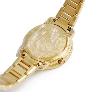 フェンディ エフ イズ フェンディ ラナウェイ 28MM F711421000 未使用 ブラック×ゴールド クオーツ