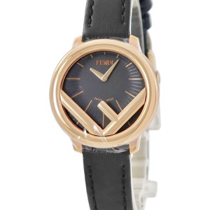 フェンディ エフ イズ フェンディ ラナウェイ 28MM F710521011 未使用 ブラック×ゴールド クオーツ