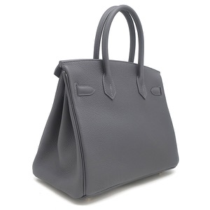 エルメス ハンドバッグ バーキン30 トゴ グレー 中古