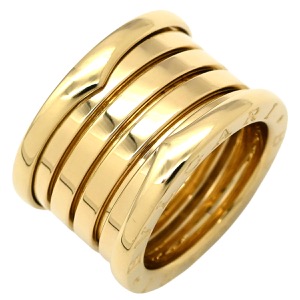 ブルガリ リング 指輪 ビーゼロワン B-zero1 5バンドリング K18YG ゴールド #48 BVLGARI イエローゴールド YG Au750 18K 18金 中古