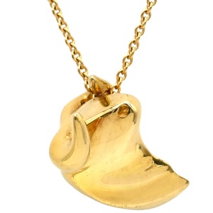 ティファニー ネックレス K18YG ゴールド T&Co. エルサ ペレッティ Au750 18K 18金 ブルモチーフ 中古