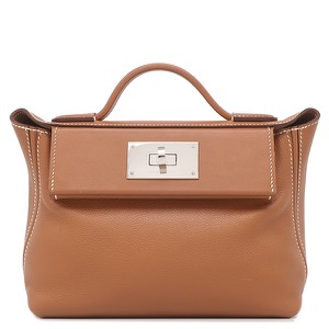 エルメス 2WAYバッグ サック ヴァンキャトル 24/24 ミニ 21 エバーカラー ブラウン 茶 ショルダー 中古