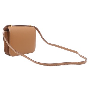 エルメス ショルダーバッグ コンスタンス3 ミニ ヴォーエプソン ブラウン 茶 中古