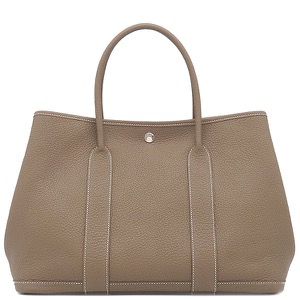 エルメス トートバッグ ガーデンパーティー PM ネゴンダ グレー グレージュ 中古