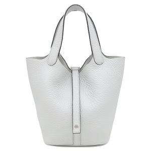 エルメス ハンドバッグ ピコタンロック PM 18 トリヨンクレマンス ブルー未使用 薄青 中古