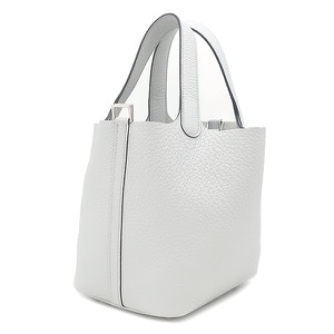 エルメス ハンドバッグ ピコタンロック PM 18 トリヨンクレマンス ブルー未使用 薄青 中古