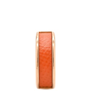 エルメス イヤリング イヤーカフ オランプGM メタル レッド 赤 オレンジ 中古