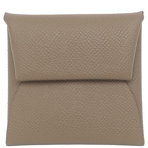 エルメス コインケース バスティア ヴォーエプソン グレー未使用 グレージュ  中古