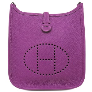 エルメス ショルダーバッグ エヴリンTPM トリヨンクレマンス パープル 紫  中古