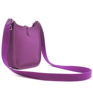 エルメス ショルダーバッグ エヴリンTPM トリヨンクレマンス パープル 紫  中古