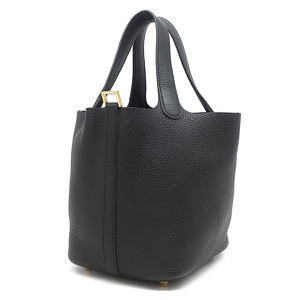 エルメス ハンドバッグ ピコタンロック PM トリヨンクレマンス ブラック 黒  中古