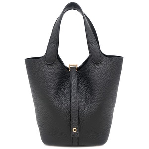 エルメス ハンドバッグ ピコタンロック PM トリヨンクレマンス ブラック未使用 黒  中古