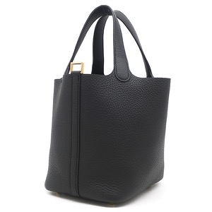 エルメス ハンドバッグ ピコタンロック PM トリヨンクレマンス ブラック未使用 黒  中古