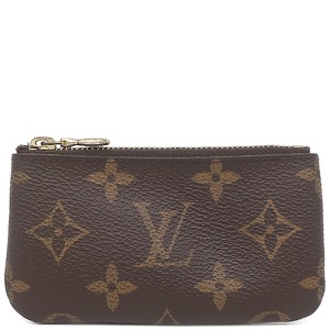 ルイヴィトン コインケース ポシェット クレ モノグラムキャンバス ブラウン 茶 キーチェーン付き M62650 中古