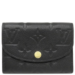 ルイヴィトン コインケース ポルトモネ ロザリ モノグラムアンプラント ブラック 黒 小銭入れ カードケース M81455 中古