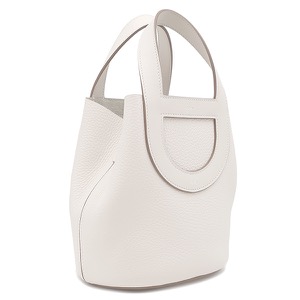 エルメス ハンドバッグ インザループ18 トリヨンクレマンス ホワイト 白 中古