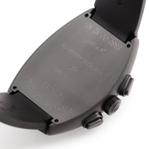 フランクミュラー トノウカーベックス クロノグラフ 8880 CC AT NR ブラック PVD デイト 自動巻き