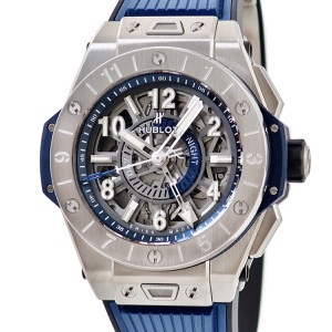 ウブロ ビッグバン ウニコ チタニウム GMT 471.NX.7112.RX スケルトン デイ&ナイト 自動巻き