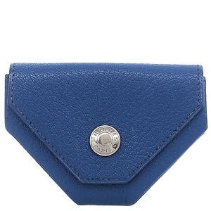 エルメス コインケース ルヴァンキャトル シェーブル ブルー 青  中古