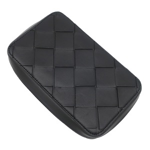 ボッテガヴェネタ ポーチ マキシ イントレチャート レザー ブラック 黒 セカンドバッグ クラッチバッグ トラベルポーチ  中古