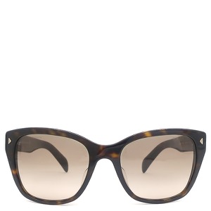 プラダ サングラス サイドロゴ 56□20 プラスチック ブラウン ウェリントン グラデーション 茶  SPR09S-F 中古