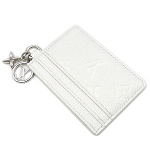 ルイヴィトン カードケース ポルト カルト LV チャーム モノグラムアンプラント ホワイト 白 モノグラムフラワー カード入れ M12179 中古