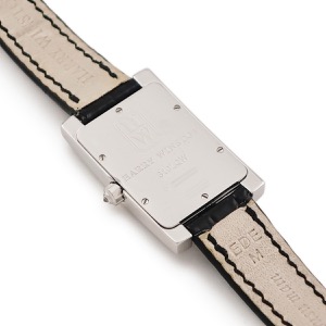 ハリーウィンストン アヴェニュー 310LQW K18WG無垢 純正ダイヤ ブラック スモールセコンド クオーツ