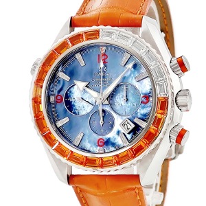 オメガ シーマスター プラネットオーシャン 600 222.28.46.50.57.001 純正ダイヤ オレンジサファイア 自動巻き