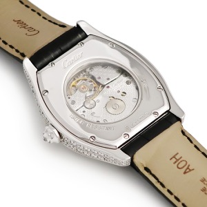 カルティエ トーチュ LM WA504351 K18WG無垢 純正ダイヤ シルバー ギョウシェ 青針 ローマン 手巻き