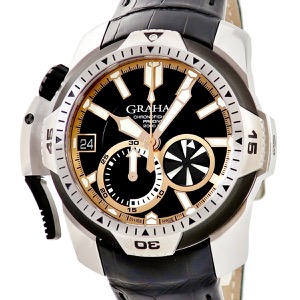 グラハム クロノファイター プロダイブ 2CDAV.B04A ブラック 10時位置リューズ 逆回転防止ベゼル 自動巻き