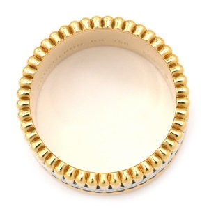 ブシュロン リング 指輪 キャトル クラシック ラージ K18YG ゴールド #T53 ダイヤ Au750 グログラン クルドパリ ダブルゴドロン JRG0062353 中古