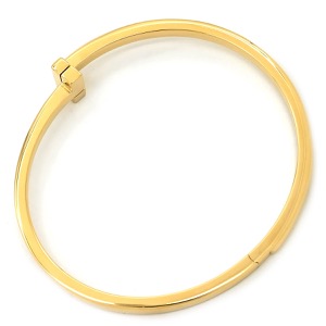 ティファニー ブレスレット T ワン ナロー ヒンジ バングル ミディアム K18YG ゴールド Tiffany&Co. 750 18金 YG 中古