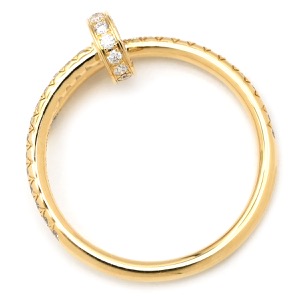 カルティエ リング 指輪 ジュストアンクル ダイヤ スモール K18YG ゴールド #52(JP12) 750  JUSTE UN CLOU 18K 18金 SM  中古