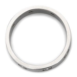 カルティエ リング 指輪 ラブリング フルダイヤ K18WG シルバー #54 LOVE Ring ホワイトゴールド WG Au750 18K 18金 6P 6石 6粒  中古