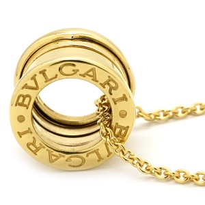 ブルガリ ネックレス ビーゼロワン ネックレス 旧型 K18YG ゴールド B-zero1 ペンダント イエローゴールド Au750 18K 18金 カネーテチェーン 中古