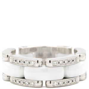 シャネル リング 指輪 ウルトラ コレクション MM ダイヤリング K18WG ホワイト T50(JP10) 白 WG Au750 18K 18金  中古