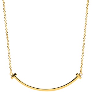 ティファニー ネックレス Tスマイル ペンダント スモール K18YG ゴールド Au750 Tiffany T smile 60011679 中古